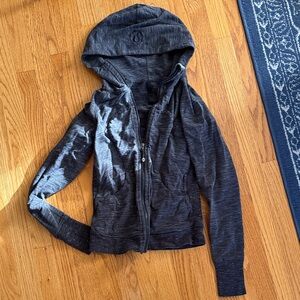 Lululemon gray zip up sweatshirt